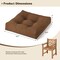 Set of 2 Outdoor Indoor Chair Cushions with Thick Cotton Filling and Reversible Design